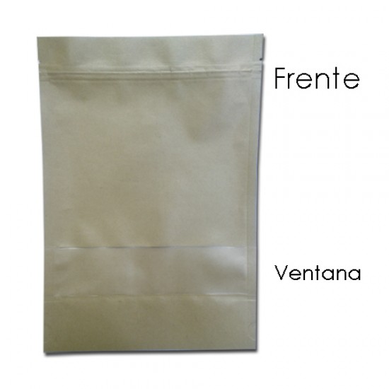 Bolsa Kraft  ZipLock Pequeña #1218