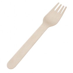 Biodegradable wooden forks