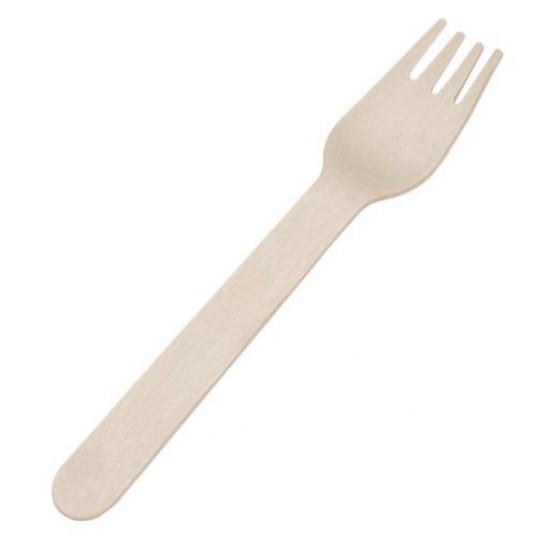 Biodegradable forks made of wood