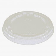 Tapa Transparente Plana sin Hueco para Pajilla (4-9oz)