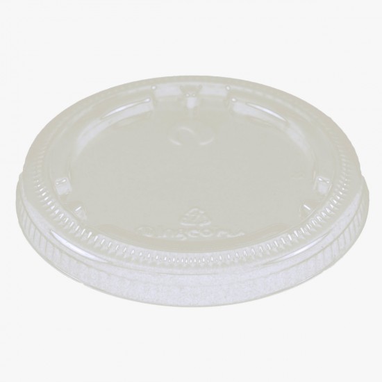 Flat Transparent Lid without Hole for Straw