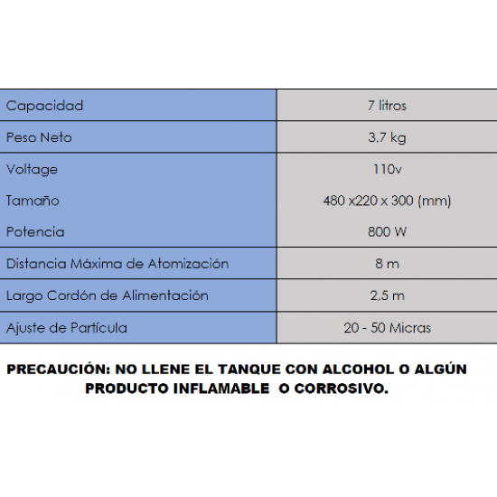 Atomizador eléctrico excelente para combatir el COVID-19