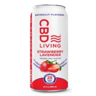 Strawberry-Lavender Fizzy Hemp Drink