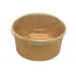 Kraft bowl 1000 ml with PET lid