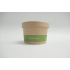 Kraft 8oz Round Container Green Stripe