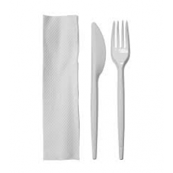 Cutlery Set: fork, knife and napkin