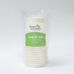 Vaso Blanco 8 oz. 1 pared Carton (10 unidades)