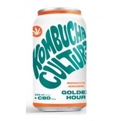 CBD Golden Hour Kombucha (Ginger and passion fruit)