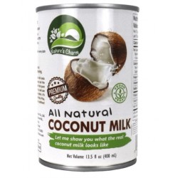 Leche de coco natural, 400 ml 