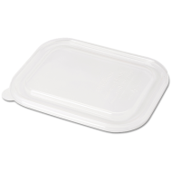 PLA transparent LID for 2-compartment Fiber Tray