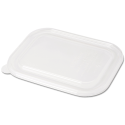 PLA transparent LID for 2-compartment Fiber Tray