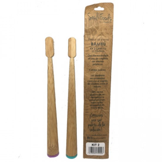 Bamboo toothbrushes (2 units)