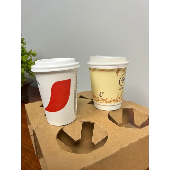 Cardboard cup holder with handle, #2