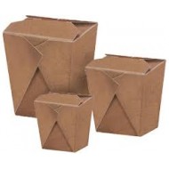 Cajas Chinas de Cartón-Kraft 26oz