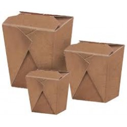 Cajas Chinas de Cartón-Kraft 32oz