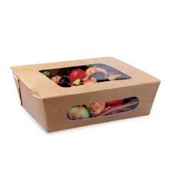 Caja kraft con ventana 10x4cm - SWEETKOLOR