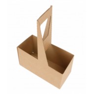 Cardboard cup holder with handle, #2