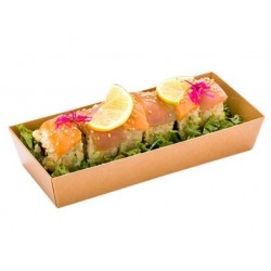Sushi cardboard tray with PET lid #2