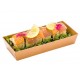 Bandeja de cartón sushi con tapa PET #2