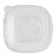 PLA square transparent LID 24-48 oz