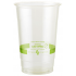 Vaso 24 oz Transparente PLA Raya Verde