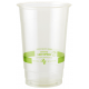 Vaso 24 oz Transparente PLA Raya Verde