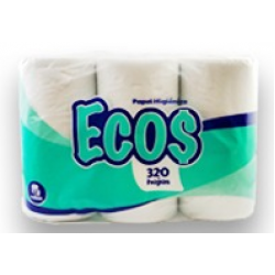 Eco Toilet Paper 300 Double Sheets (4x12: package)