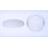Tapa Plana PLA 12-16 oz transparente con hueco para pajilla