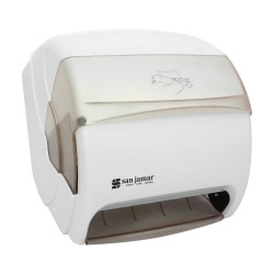 Dispenser for Roll Hand Towel with Forearm Lever 